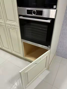 Enbl ชุดเก็บของในห้องครัวอะคริลิคเคลือบคลาสสิกบานพับตู้สไลด์แบบแยกส่วนภายนอกวิลล่าทำจากอินโดนีเซีย - Product Image 5