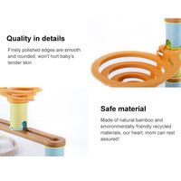 Jeu en bois UDEAS pour enfants Jeu de course à billes Jeu de labyrinthe Jeu de construction de pistes Jouet