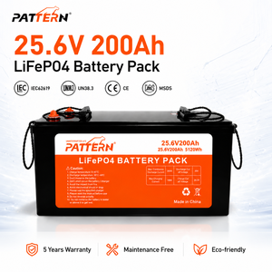 RV Marine LiFePO4 Batterij 25.6V 200Ah 5.12kWh Zonne-energie Opslag Grade A Cellen Smart BMS Deep Cycle Vervanging - Product Image 2
