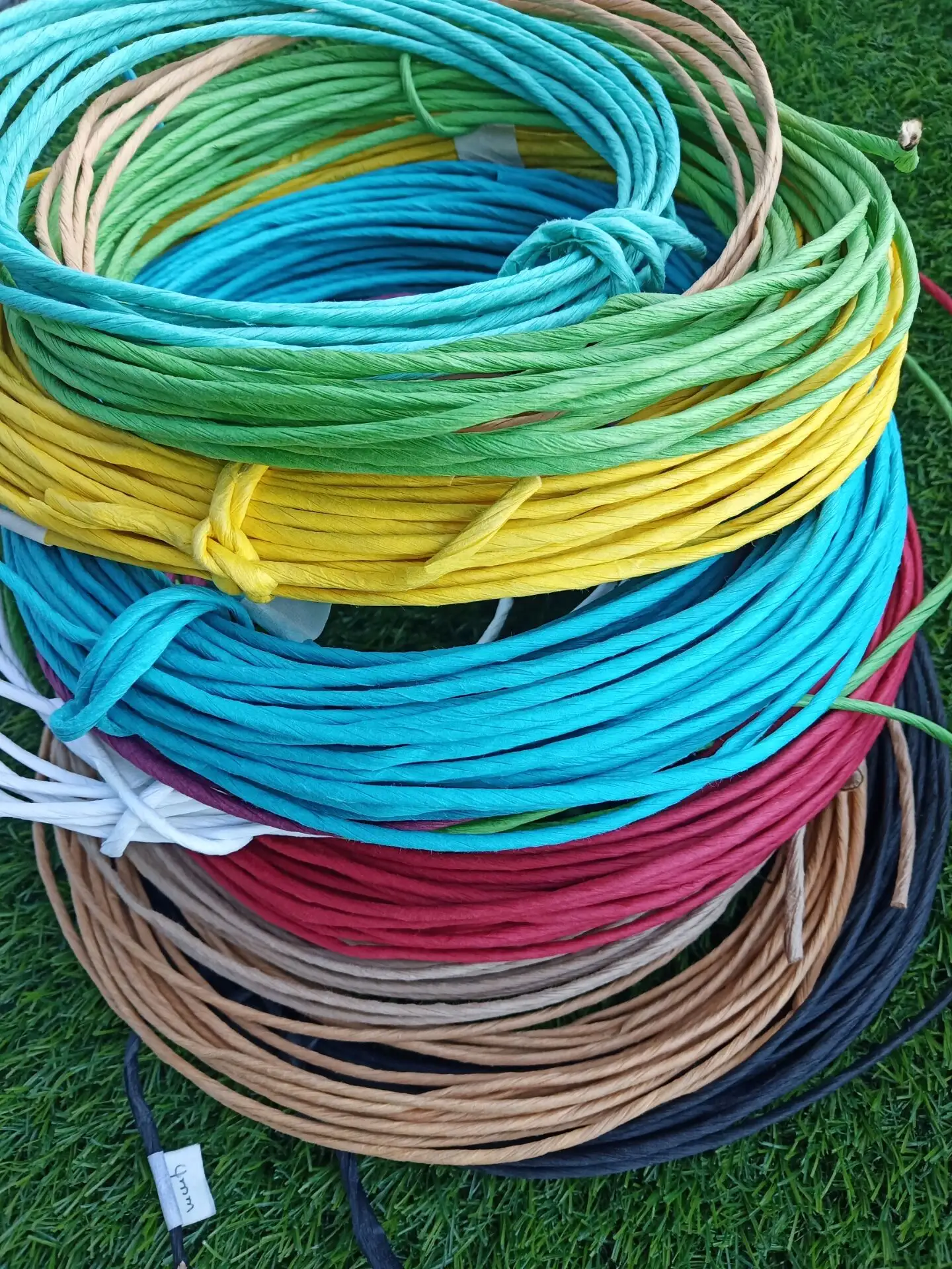 Instagram style biodegradable paper cord waterproof twisted twine paper rope for woven chair
