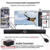 Mini mode home cinéma incurvé barre de son haut-parleur
