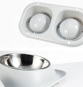 Tigela de gato elevada para comida ou água, tigela livre de pressão, evita refluxo, tigela dupla para animais de estimação - Product Image 3