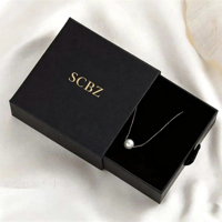 Boîtes à bijoux personnalisées de luxe écologiques, imperméables, résistantes, avec fermeture magnétique, gaufrage et pelliculage mat