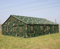 Grande tente murale en toile imperméable double couche, camouflage vert armée, Afrique, quatre saisons, coupe-vent, une chambre, hôpital de campagne pour 30 personnes