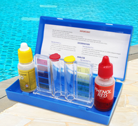 Kit de test chimique portable 2-en-1 pour piscine et spa (chlore et pH) avec lecture rapide 15 ml