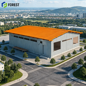 Estructura de Acero Modular de Gran Resistencia para Almacenes, Nave Industrial Prefabricada para Distribución de Mercancías - Product Image 1