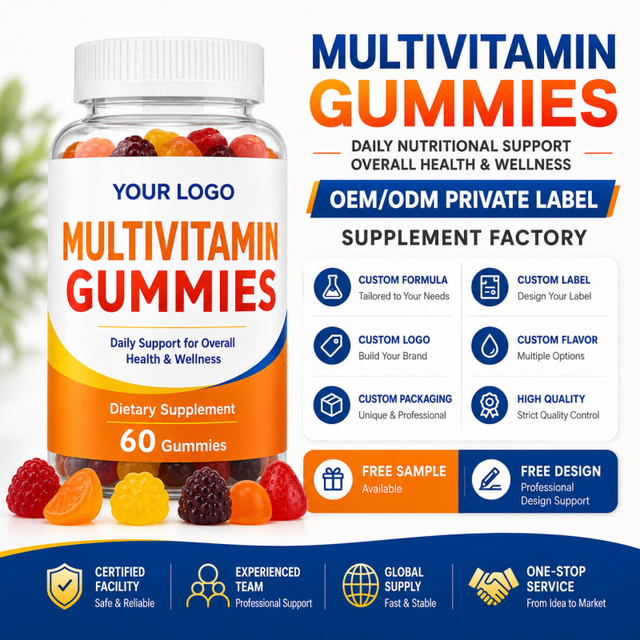 Multivitamin Gummies Manufacturer Private Label Custom Formula Wholesale Bulk for Global Wellness Brand Buyers OEM ODM B2B