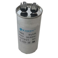 Condensateurs 45/5 UF 370/440 VAC CBB65 circulaires à double fonction pour climatiseurs, pompes à chaleur et condenseurs