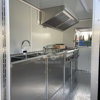 Remorque alimentaire sur mesure à essieu unique de 8,2 pieds avec système à gaz, 2 roues galvanisées, pour la plage, vente en gros, fabricant