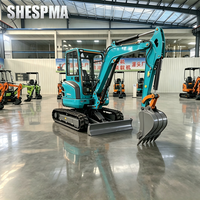 Nouvelle mini-excavatrice compacte de 1 à 2,5 tonnes, excavatrice sur chenilles pour les travaux agricoles, de jardinage et de construction résidentielle légère