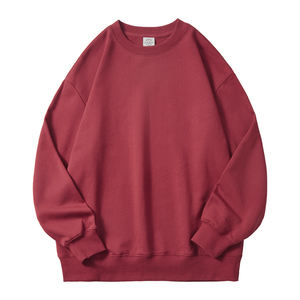 350g hombres 100% algodón cuello redondo sudaderas sólido <span class=keywords><strong>Beige</strong></span> Casual Tops estampado personalizado tallas grandes sudaderas con <span class=keywords><strong>capucha</strong></span> <span class=keywords><strong>sin</strong></span> <span class=keywords><strong>capucha</strong></span> para invierno - Product Image 5