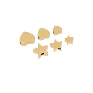 Étoile à cinq branches en forme de coeur <span class=keywords><strong>amour</strong></span> perles perforées Bracelet collier perles séparées <span class=keywords><strong>pour</strong></span> bijoux à bricoler soi-même faisant des accessoires - Product Image 2