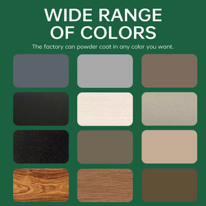 Exterior Balcón Patio Gris Plata Negro Gris Carbón color 150cm 4 pies 4 pies valla de aluminio - Product Image 3