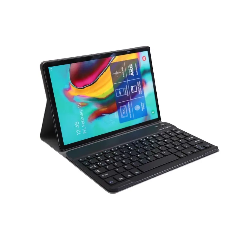 Novo design de moda estande tablet capa de couro com teclado tablet da tampa do caso para Samsung Galaxy Tab S6 Lite 10.4 Polegadas p610 P615