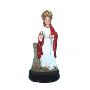 Statue religieuse de Sainte Barbe en résine, vente directe usine - Product Image 2