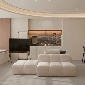 Armoire de rangement en bois pour salon, salle à manger et bibliothèque pour hôtels, appartements et villas, solution pour toute la maison - Product Image 2