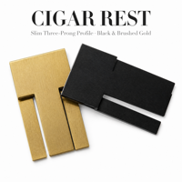 Support à cigares en acier inoxydable, pliable et portable, support à cigarettes simple en métal, repose-cigares multifonctionnel pour bureau et voyage