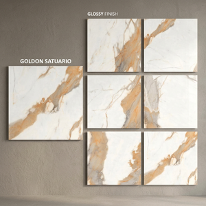 Graphito Dust 800x800mm High Gloss Glazed Porcelain Tiles Dark Grey Designer <b>Flooring</b> Surface - Product Image 2