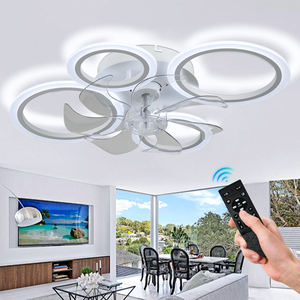 Lampu gantung LED Remote Control, lampu gantung dengan lampu kipas untuk langit-langit gaya Modern - Product Image 1