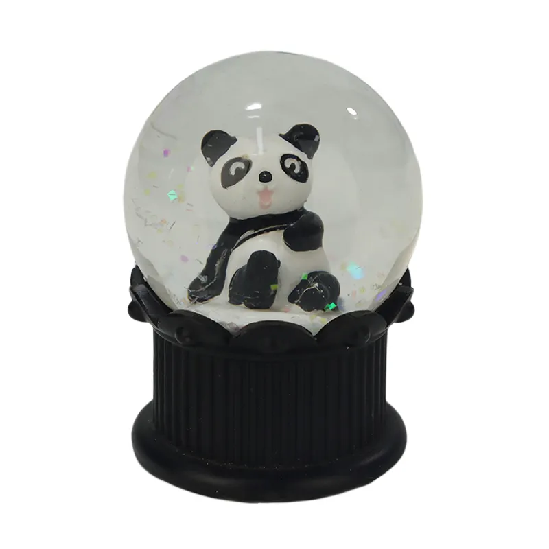 ลูกบอลแก้วทำจากยางเรซินลูกบอลหิมะของประเทศลูกโลกหิมะของขวัญที่งดงามของขวัญของที่ระลึกรูปสัตว์