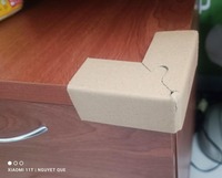 Profil de protection d'angle en papier fantaisie de haute qualité, coupe en V, pour cadre, durable, avec étiquette
