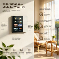 Panneau de commande intelligent Tuya Zigbee 3,5 pouces avec capteur radar, variateur de lumière à 4 relais pour système de contrôle centralisé domotique