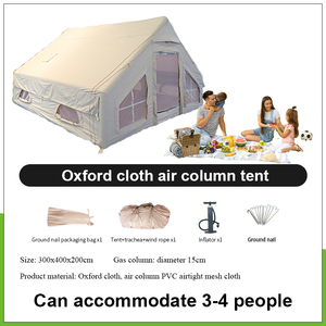 Grande tente d'air de camping en plein air avec fonction de glamping gonflable en tissu Oxford pour toile pour les activités de plein air - Product Image 6