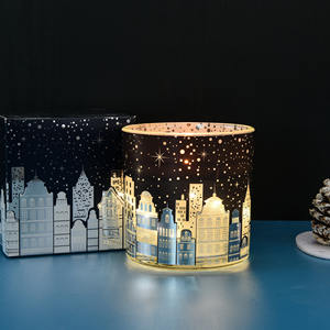 Florescence City Star parfumé décoration de la maison plâtre Statue client logo fait à la main parfum luxe peut bougie pour les vacances - Product Image 2