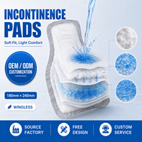 Coussinets absorbants jetables pour hommes, non tissés, ultra-fins et respirants, pour incontinence adulte.