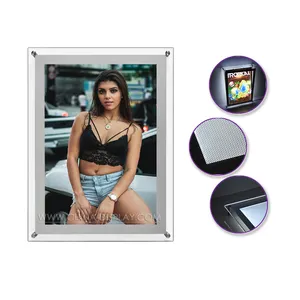 High Quality A3 Acrylic LED Photo Frame Light Up Picture Frame Shop Display Indoor Wall Mounted LED Signage