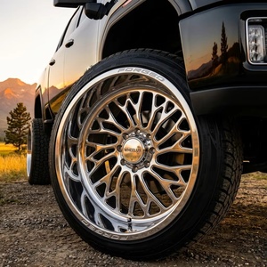 Rines Forjados Personalizados Pulidos 22x12 24x14 26x14 26x16 con Borde Profundo 8x170 8x180 para RAM F250 - Product Image 6