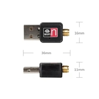 Antenne détachable OEM 2dBi 150Mbps USB WiFi adaptateur Dongle MT7601 récepteur Wifi sans fil pour TV Box SKYBOX