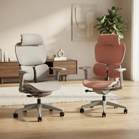 Chaise de bureau ergonomique moderne avec dossier haut en maille, pivotante, confortable, avec accoudoirs, pour le bureau à domicile, pour un confort optimal