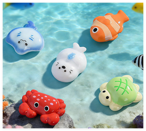 ชุดของเล่นจิ๋ว DIY สำหรับพัฒนาสติปัญญาเด็ก ของขวัญวันเกิด สัตว์ทะเล ปลา กระดองเต่า ปู ลอยน้ำ - Product Image 4