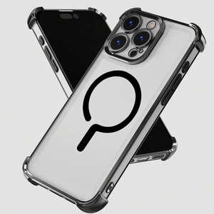Funda Magnética Antigolpes para Teléfono, Transparente, Electrochapada, TPU+PC, con Esquinas Reforzadas, Nuevo Lanzamiento para Modelos <span class=keywords><strong>de</strong></span> Apple y <span class=keywords><strong>Samsung</strong></span> - Product Image 4
