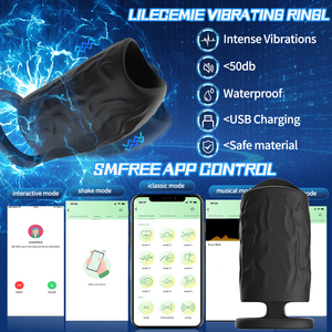 ウルフ精液ロックリング男性用Gスポットマッサージオナニー物理的拡大遅延ブロッキングリング - Product Image 6