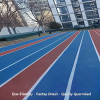 Piste d'athlétisme extérieure en tartan synthétique, homologuée IAAF, qualité export pour les parcs sportifs communautaires du Mexique