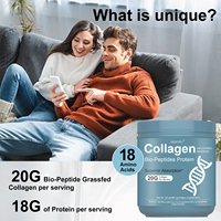 Poudre de protéines de collagène bio-peptides 567g, étiquette personnalisée, approvisionnement direct du fabricant d'origine de Guangzhou