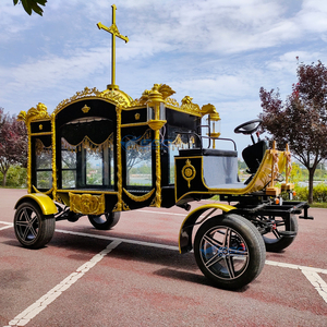 Vehículo de Transporte Especial, Estilo Europeo Tradicional, Coche Fúnebre Eléctrico Negro con Caballos, Furgoneta Funeraria - Product Image 4
