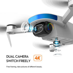 <span class=keywords><strong>Mini</strong></span> Dron LSRC <span class=keywords><strong>S6S</strong></span> con Cámara 4K HD, Motor sin Escobillas, Modo VR 3D, GPS, Retorno con una Sola Tecla, Distancia de Transmisión de Imagen 5G - Product Image 3