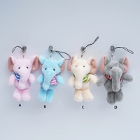 20 + ans Usine En Gros Éléphant En Peluche Animal Jouets min Doux Porte-clés Peluches Ours En Peluche Enfants Mignon Juguetes Sac Pendentif