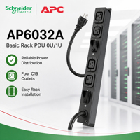 Nouvelle unité de distribution d'alimentation (PDU) APC AP6032A authentique et originale pour rack, modèle Basic 0U/1U, 220-240V, 32A, prises C19