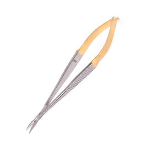 Ciseaux micro-surgicaux de précision à ressort, en acier inoxydable, lames courbées, outil chirurgical, logo personnalisé, instruments de neurochirurgie - Product Image 5