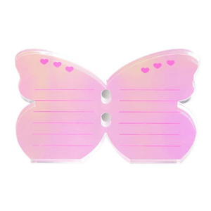 Dragon Nouveau Design, Tuile à cils personnalisée en acrylique, forme papillon et cœur, taille XL, rose irisé, professionnel, haute qualité, fabrication mécanique, noir - Product Image 4