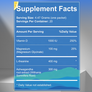 Suppléments de glycinate de magnésium OEM/ODM, poudre d'électrolytes pour la santé des adultes, favorise la relaxation musculaire et le sommeil - Product Image 3