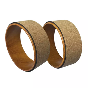 Tianlei Nhà Sản Xuất Nhà Máy Tùy Chỉnh Nút Chai Yoga Mat Dây Đeo Bánh Xe Khối Yoga Mat Set, Yoga Bánh Xe Gỗ Nút Chai, Yoga Bánh Xe Nút Chai - Product Image 2