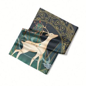 Pañuelos de Seda para Mujer, Elegantes Pañuelos de Cabeza de Seda, Pañuelo de Seda Personalizado con Diseño Único, Ideal para Conjuntos a Juego de Madre e Hija - Product Image 6