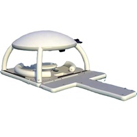 Piscine gonflable flottante sur mesure pour grand yacht, pub aquatique avec tente