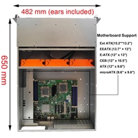 Châssis pour serveur 24 baies, PCI, 11 fentes, iptx, boîtier pour serveur 4u