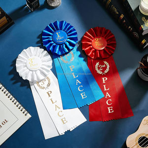 Cinta <span class=keywords><strong>de</strong></span> Premio Personalizada Azul para el Primer Lugar, Premio Especial para el Aula, Competiciones y Eventos Deportivos - Product Image 3